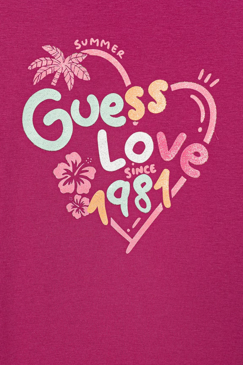 T-shirt da neonata e bambina in cotone con stampa loggata K6GI03K6YW4