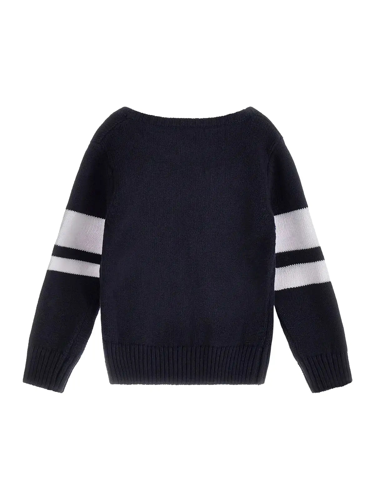 Maglione girocollo da bambino con maxi logo GUESS 1981 sul davanti