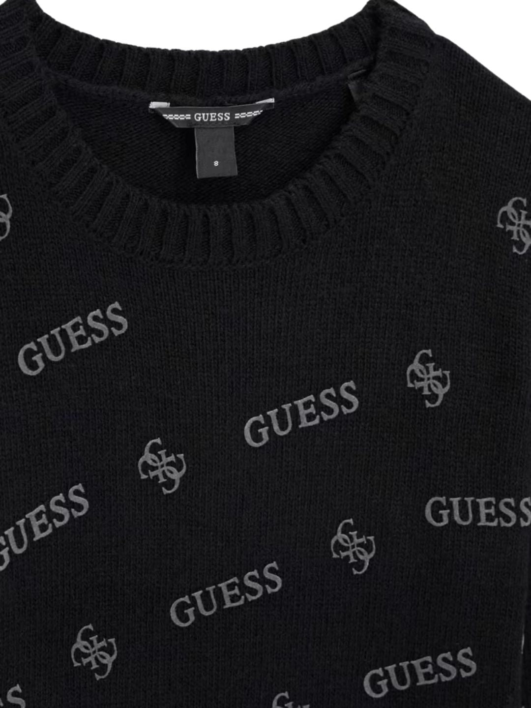 Maglione da ragazza con logo lettering e logo 4G all over J6BR11Z1345