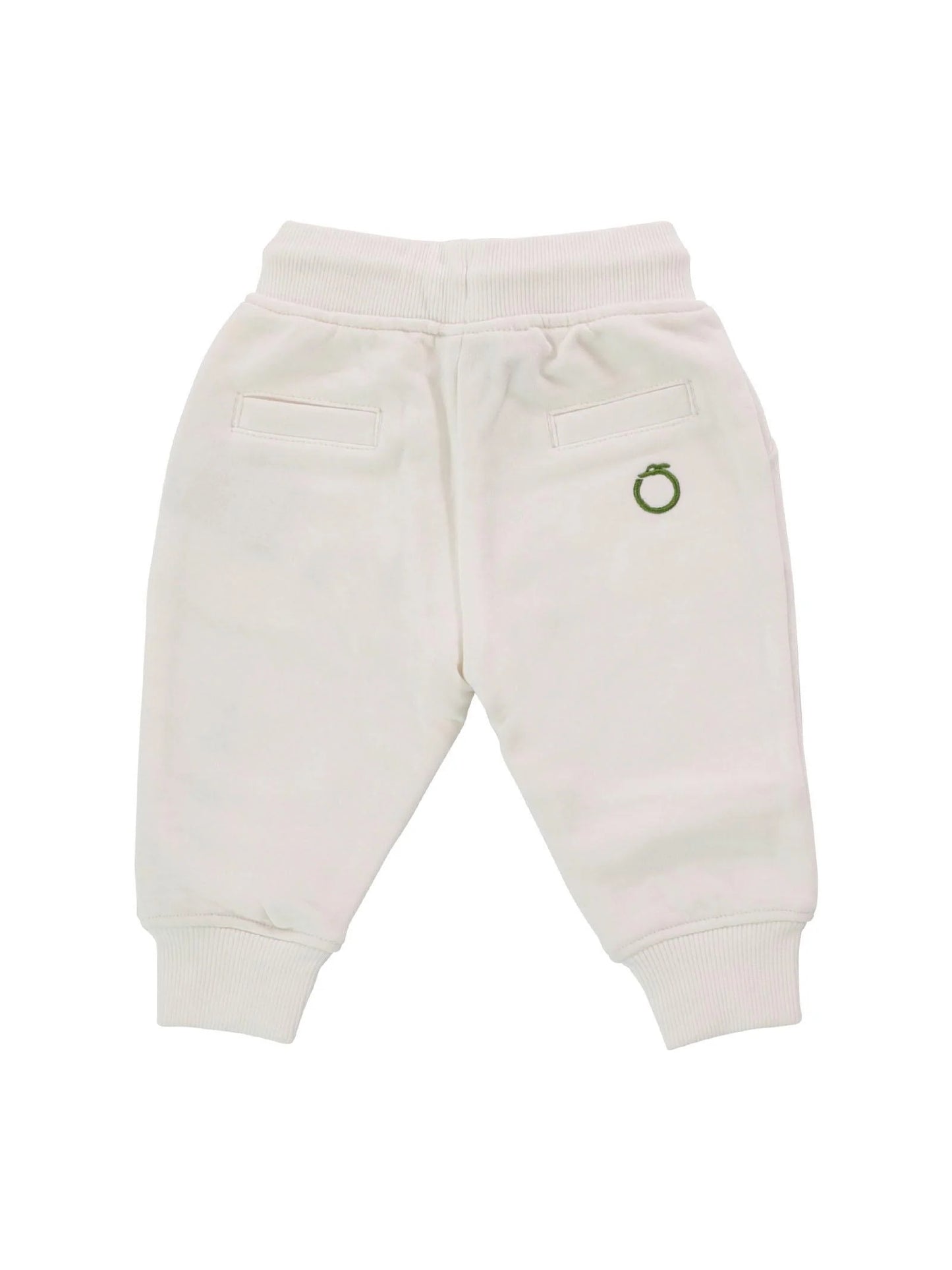 Pantaloni tuta da neonato con logo lettering sulla parte sinistra