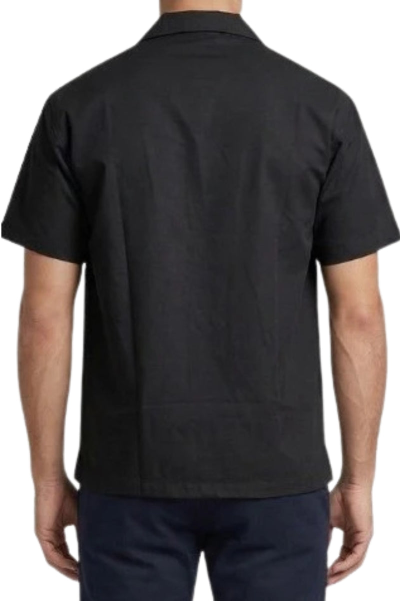 Camicia da uomo in misto cotone con tasche frontali con patta SS26217