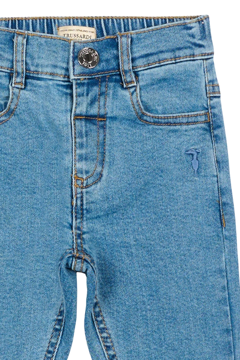 Jeans da neonato e bambino in cotone elasticizzato TIP26015JE