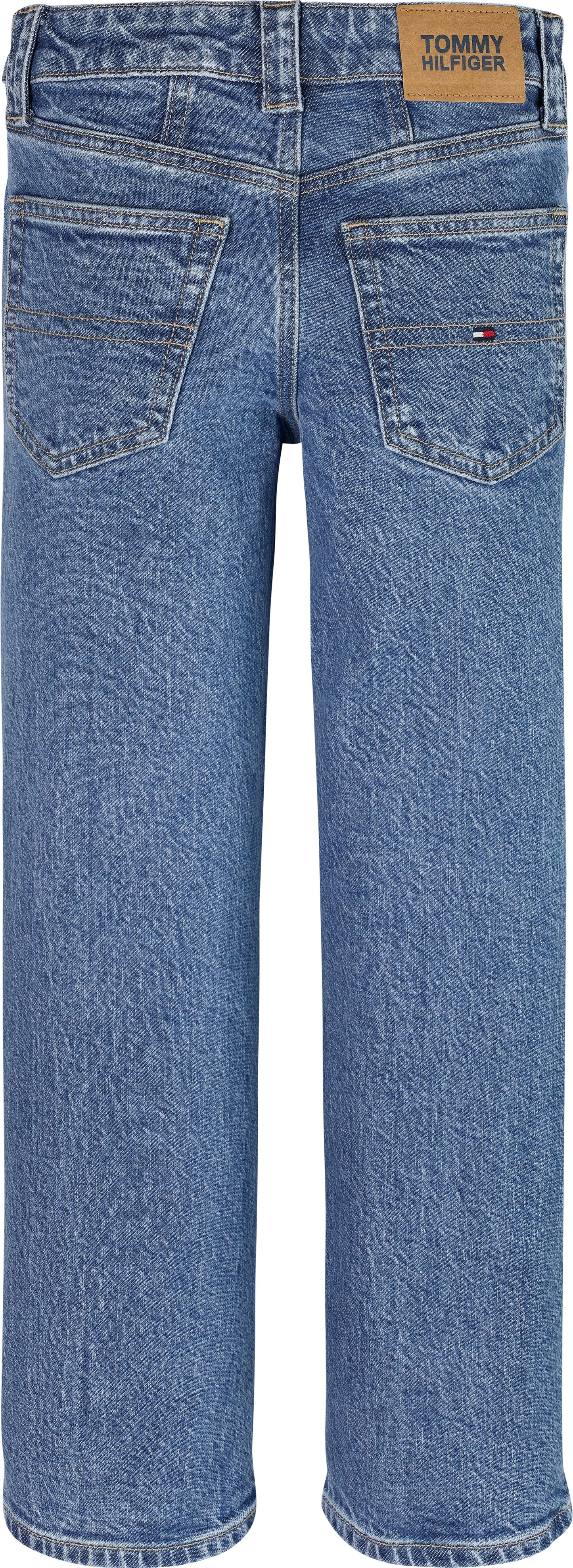Jeans da ragazza modello mom con cinque tasche