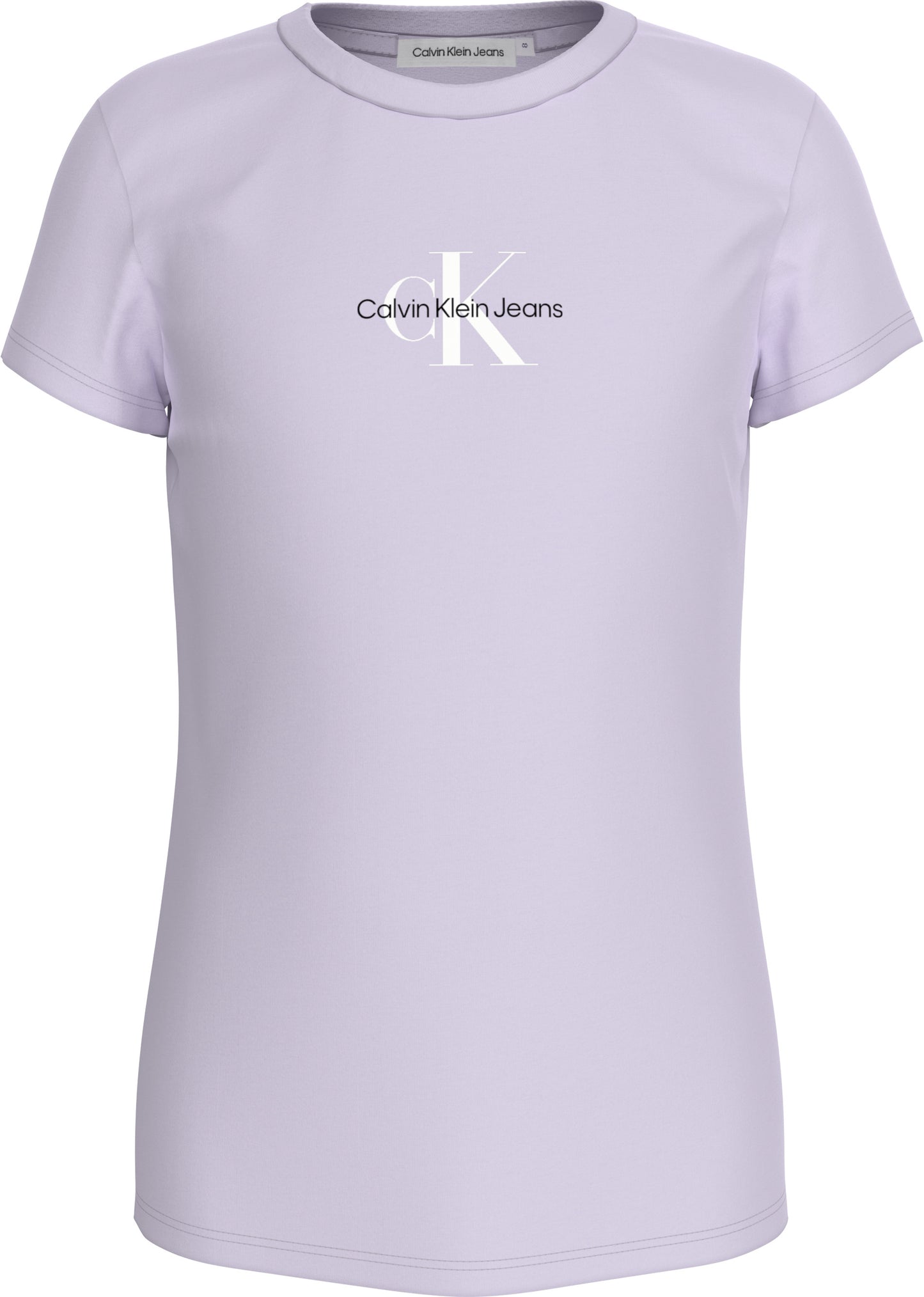 T-shirt girocollo da bambina e ragazza con logo
