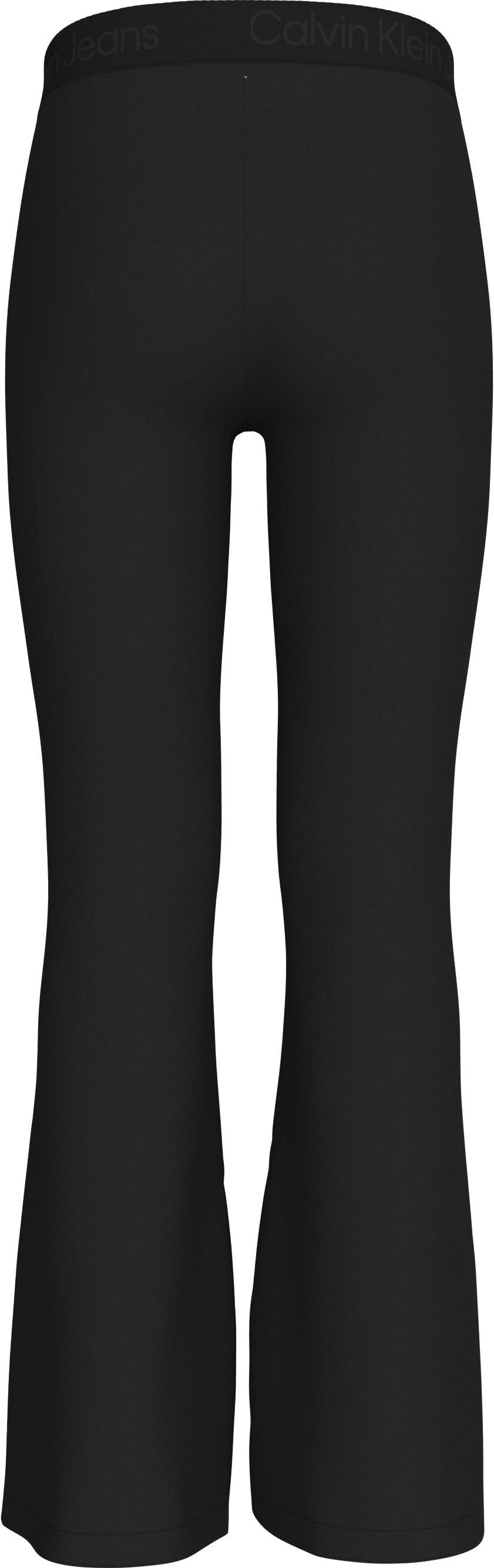 Leggins con vestibilità svasata e logo lettering sul girovita