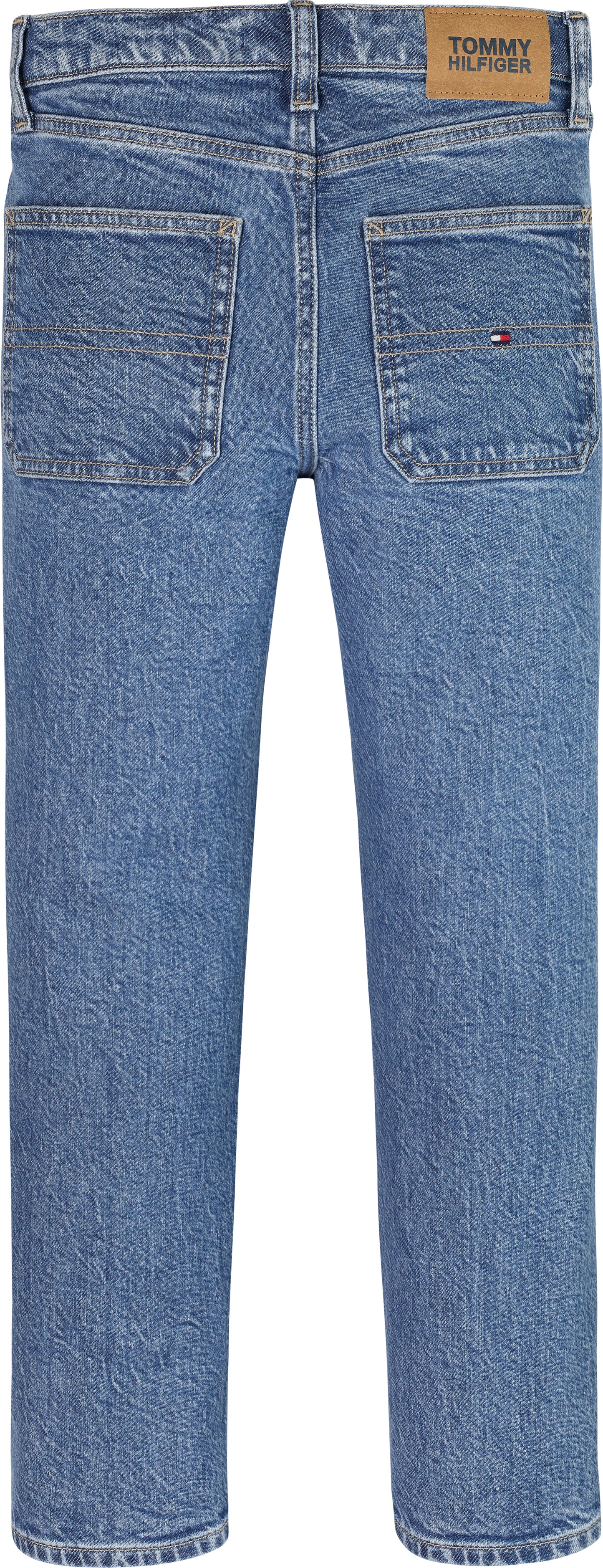 Jeans da ragazzo con taglio largo e chiusura con bottone