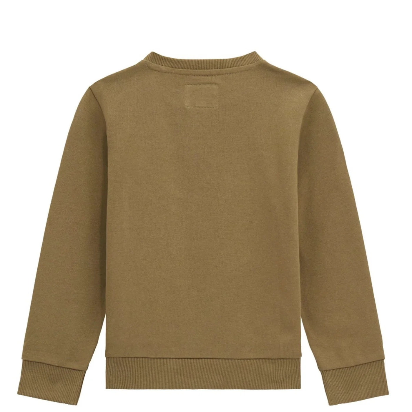 Felpa girocollo maxi triangolo logato sul fianco