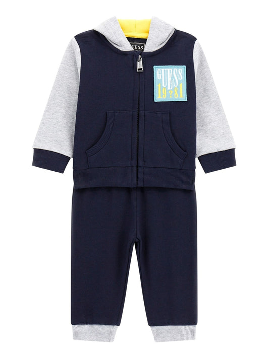 Tuta da neonato due pezzi con felpa e pantalone