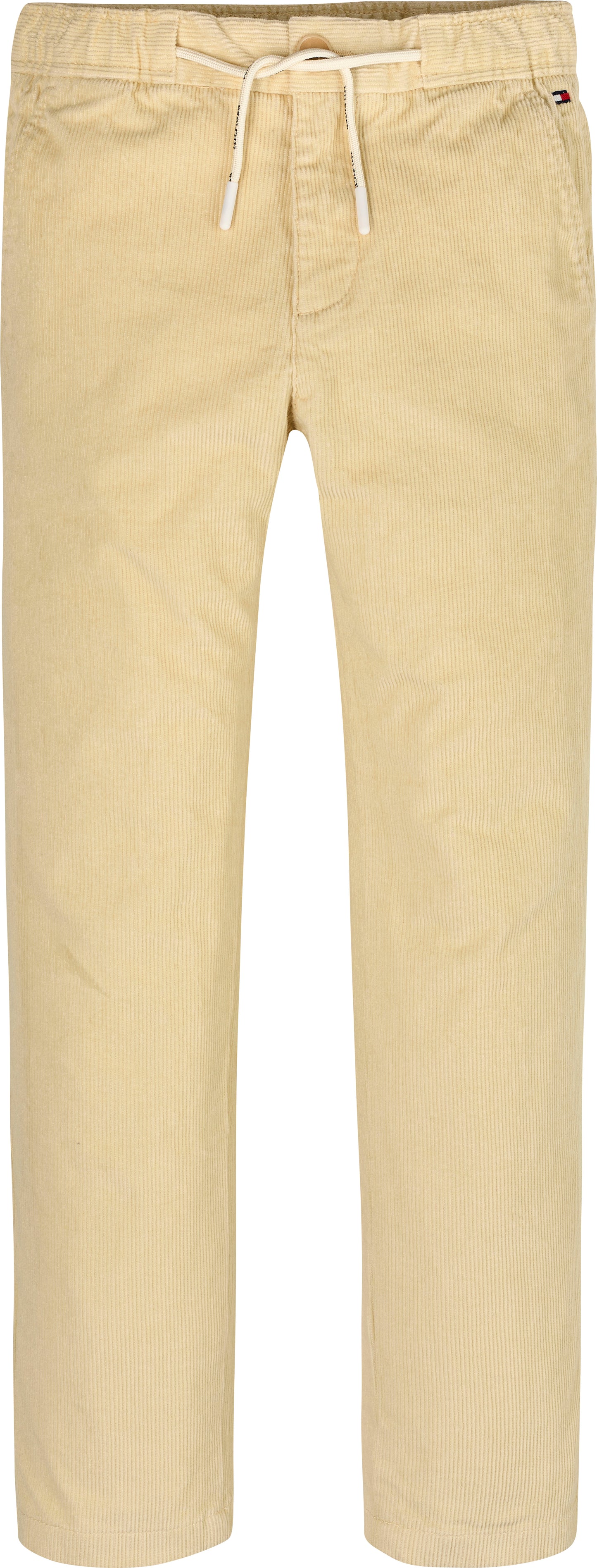 Pantaloni a costine con cinta elastica sul girovita
