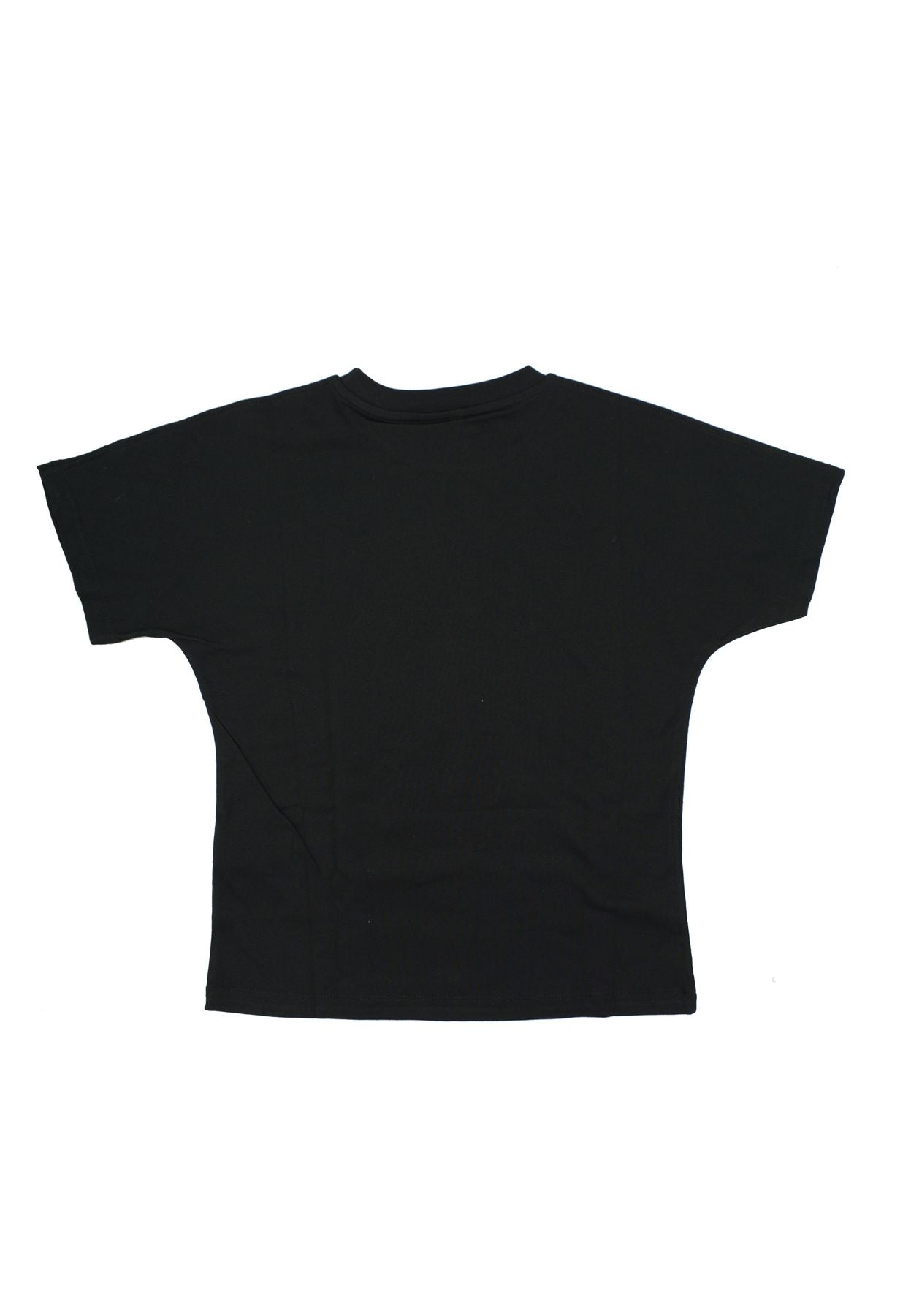 T-shirt da ragazza a maniche corte con maxi logo frontale