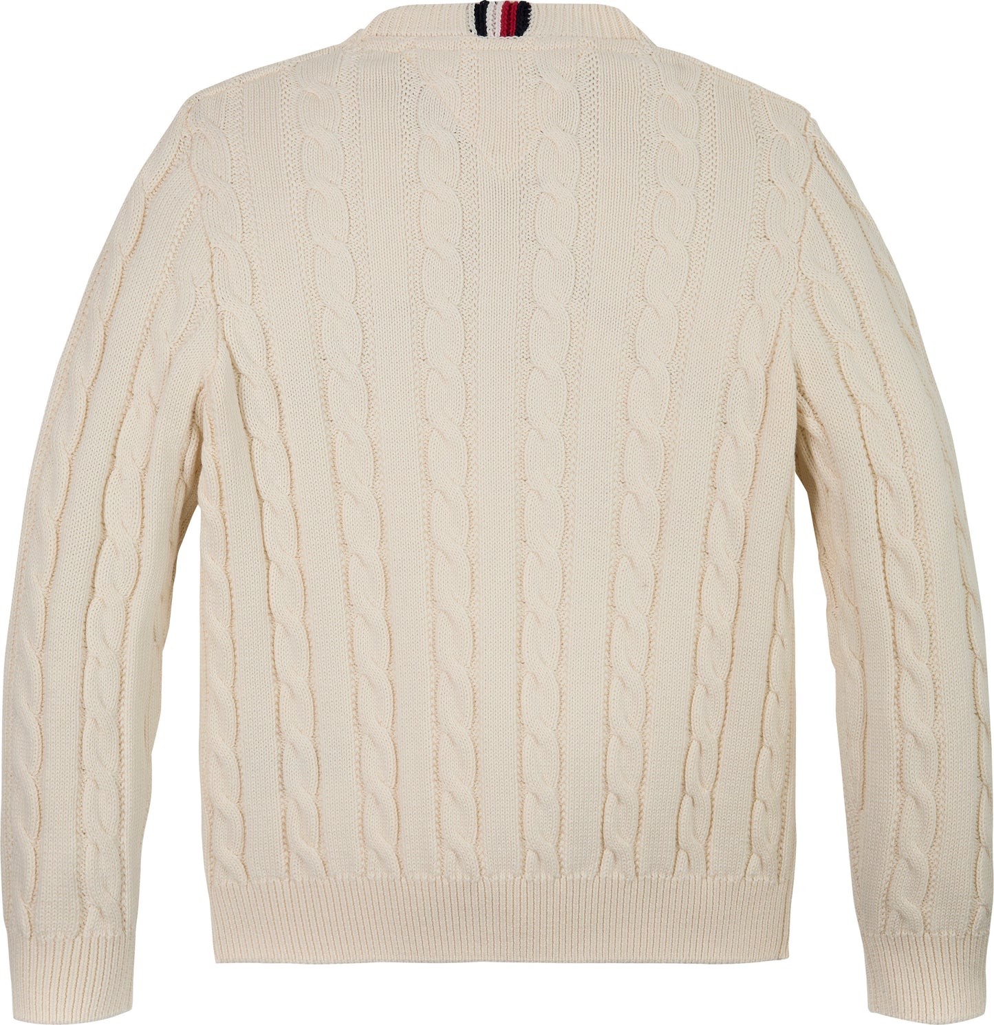 Maglione girocollo lavorato a trecce