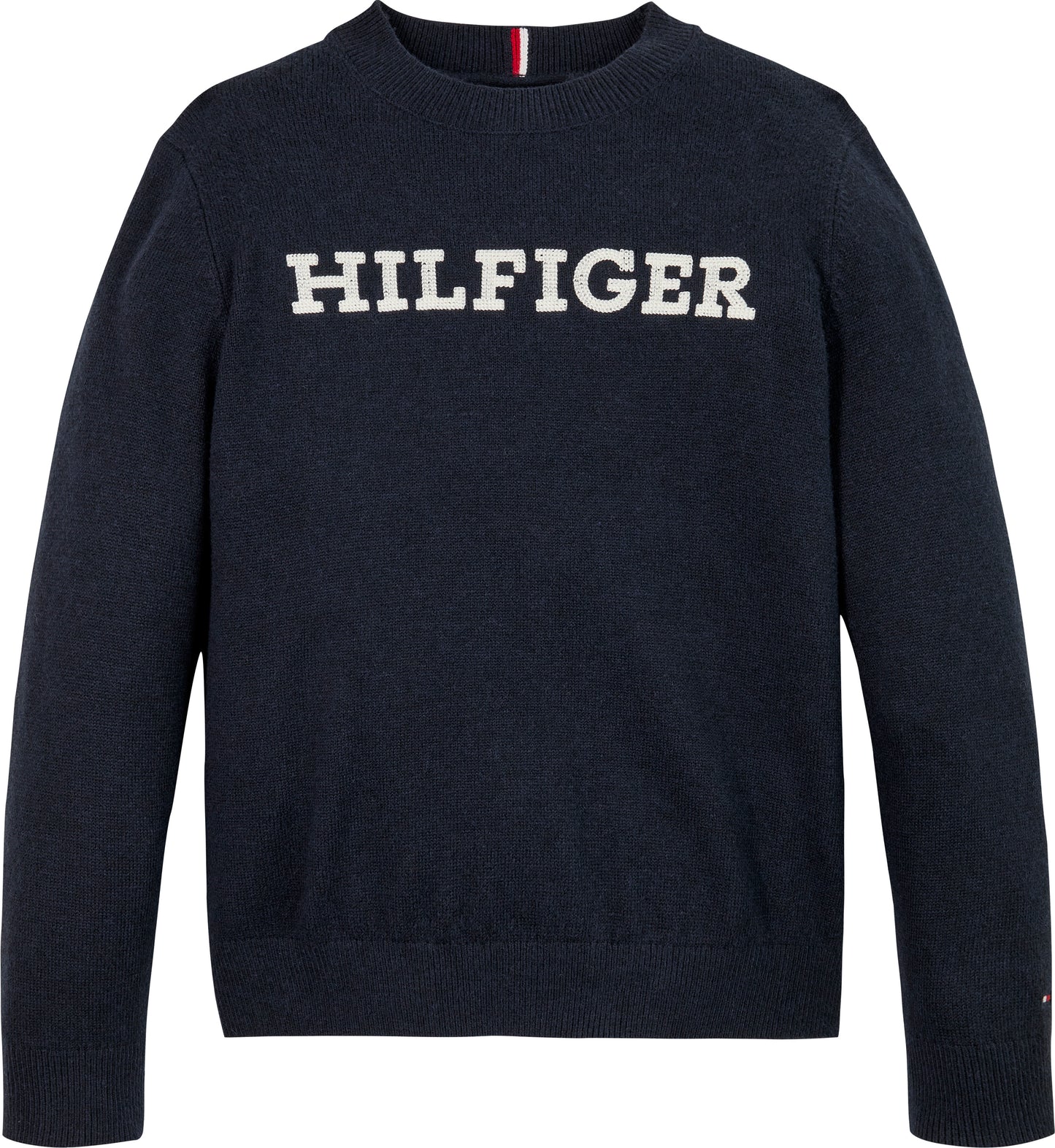 Maglione girocollo da ragazzo con logo lettering