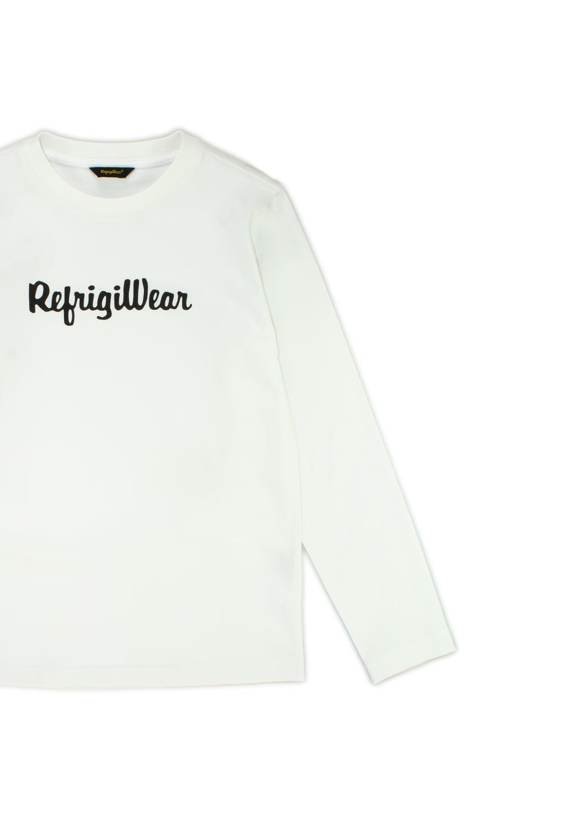 Maglia girocollo da bambino e ragazzo a maniche lunghe