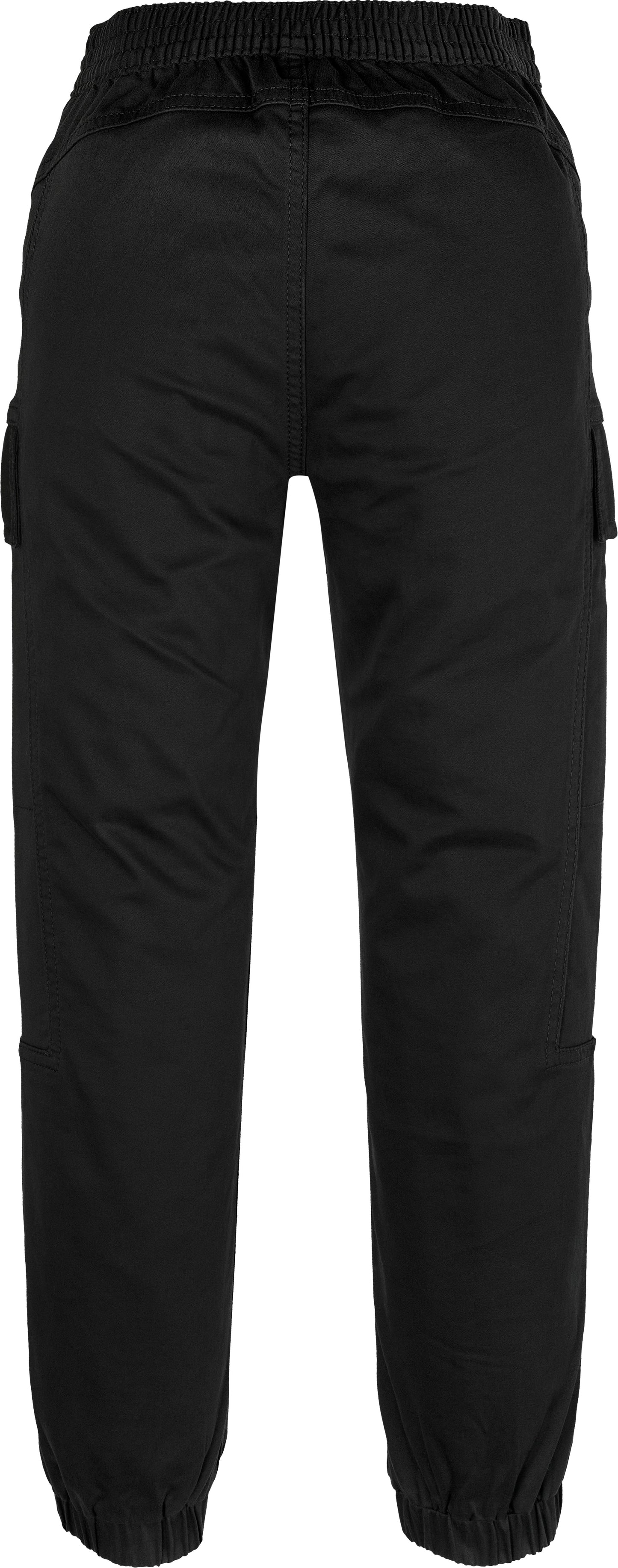 Pantaloni cargo con cinta elastica e logo monogram