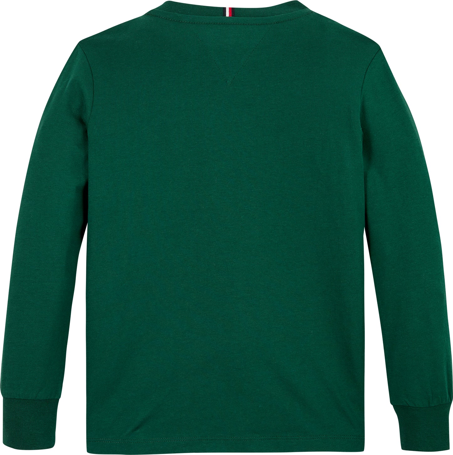 Maglia girocollo con logo a sinistra