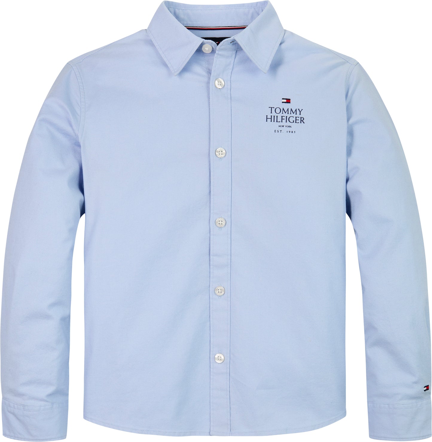 Camicia slim a maniche lunghe con logo