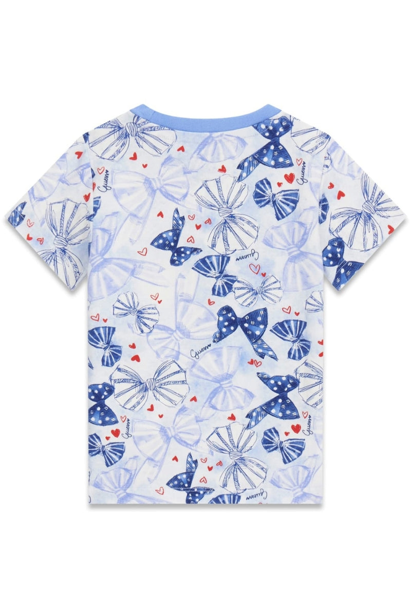 T-shirt girocollo da neonata e bambina a fantasia fiocchi K6RI06K6YW4