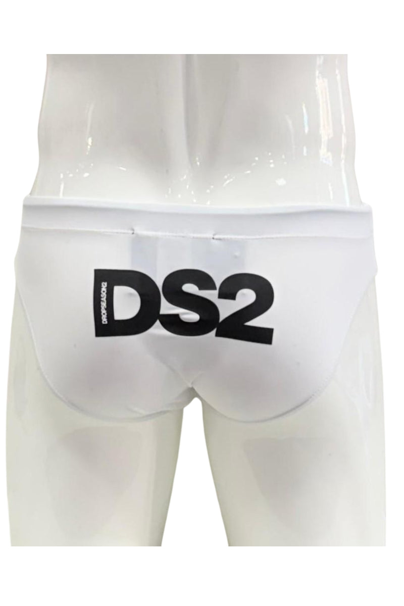 Costume da bagno da uomo modello slip con logo lettering a contrasto colore SS26B05