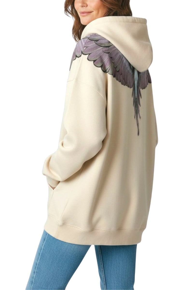 Felpa da ragazza in cotone con vestibilità oversize 25ICM30002