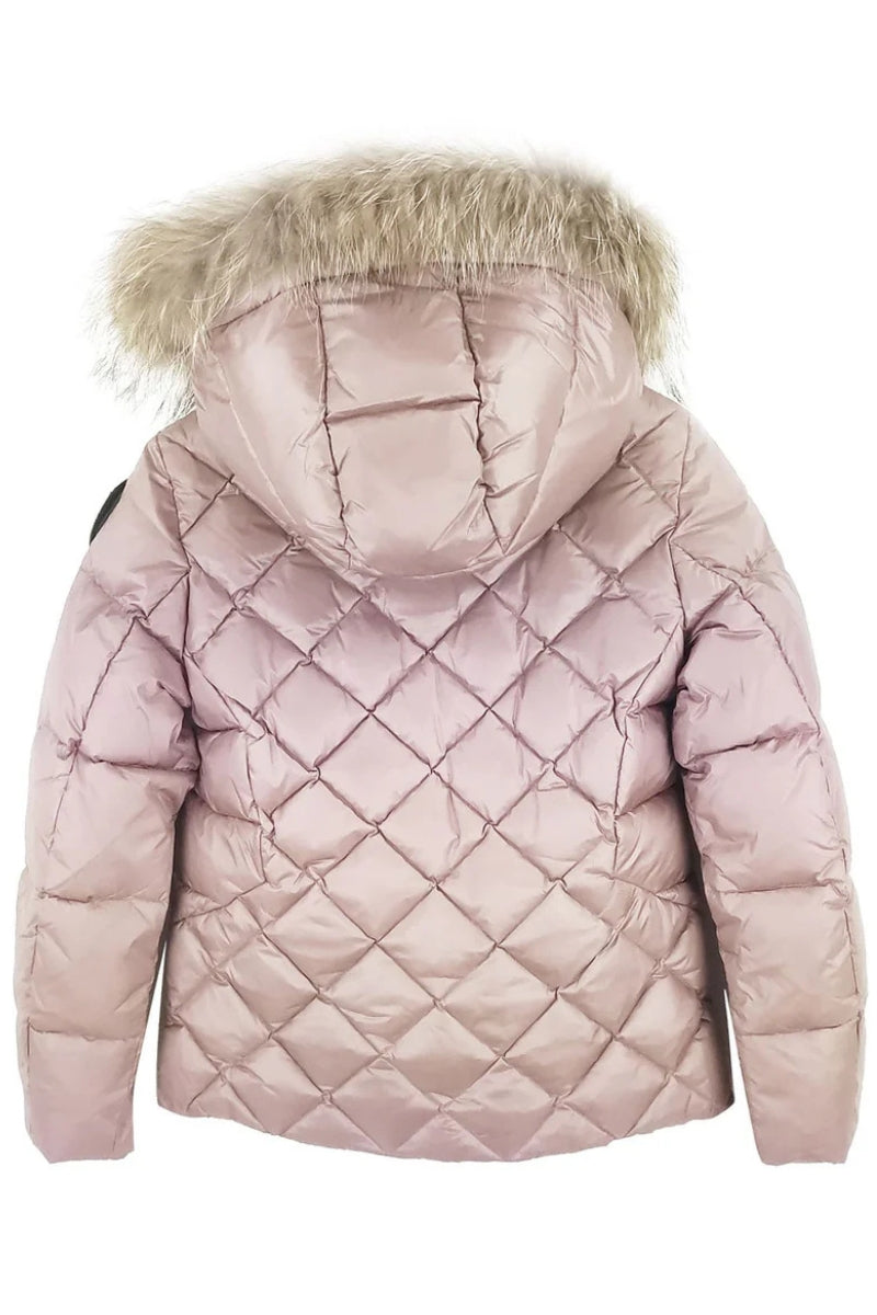 Giubbotto da ragazza LOTUS con trapuntatura a rombi 25WBLGC03384