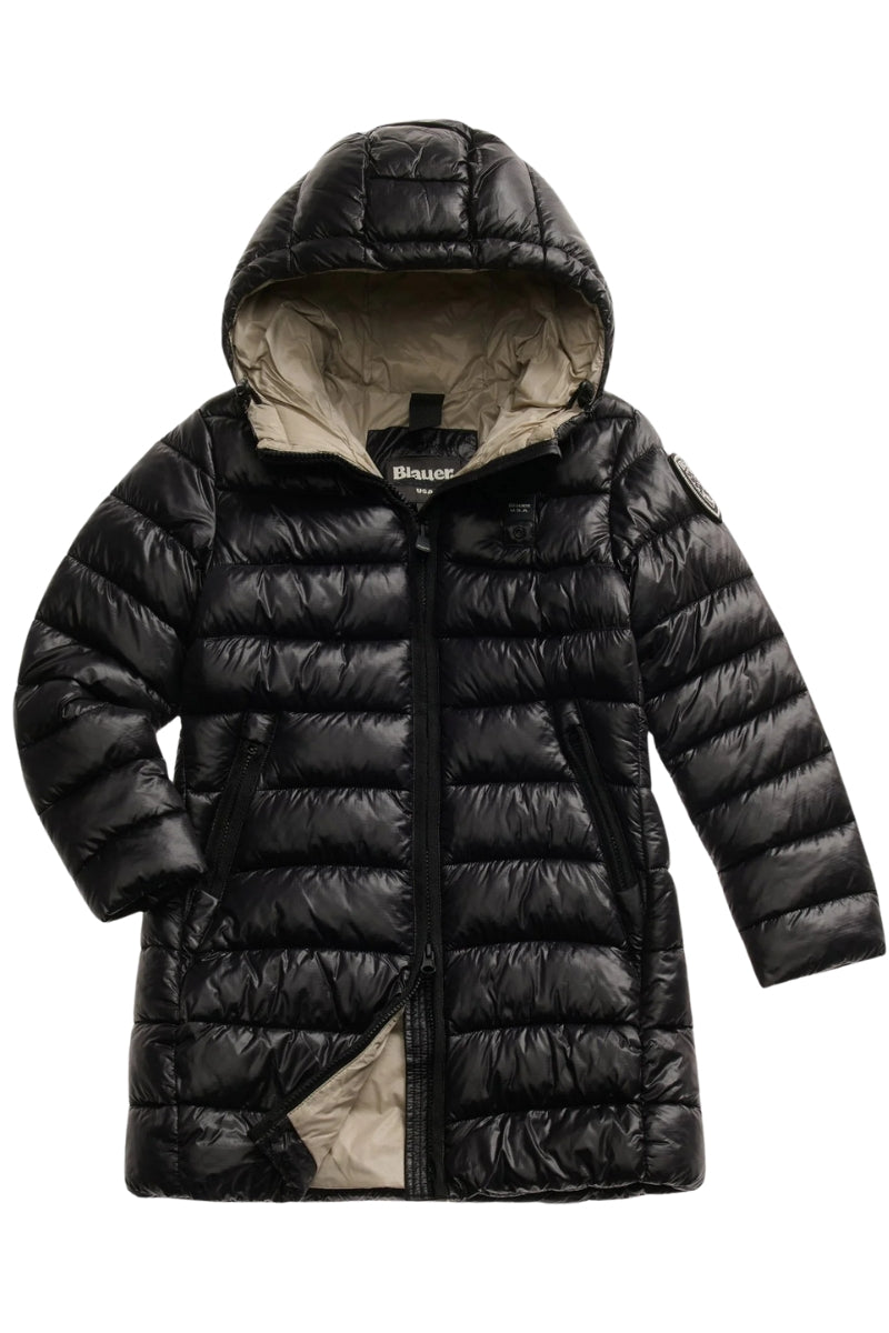Giubbotto da ragazza ADELAIDE modello lungo con imbottitura pesante 25WBLGK02390