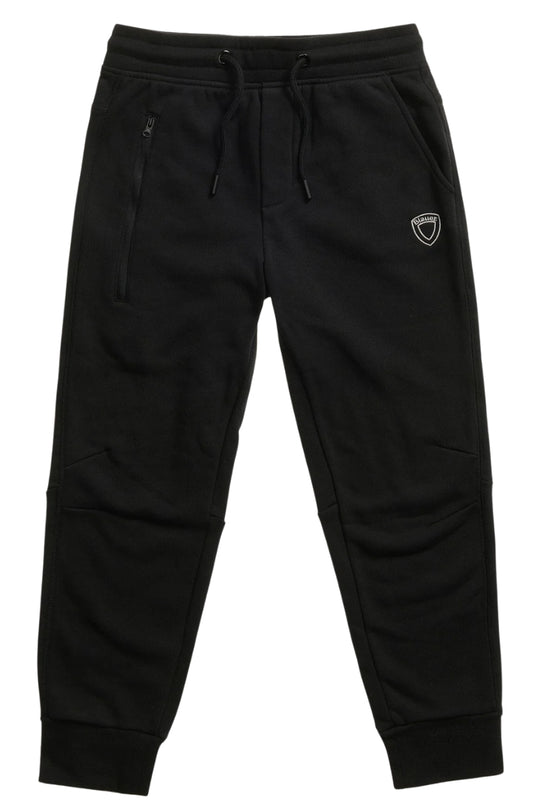 Pantaloni tuta da ragazzo con scudo logato a sinistra 25WBLKP01475