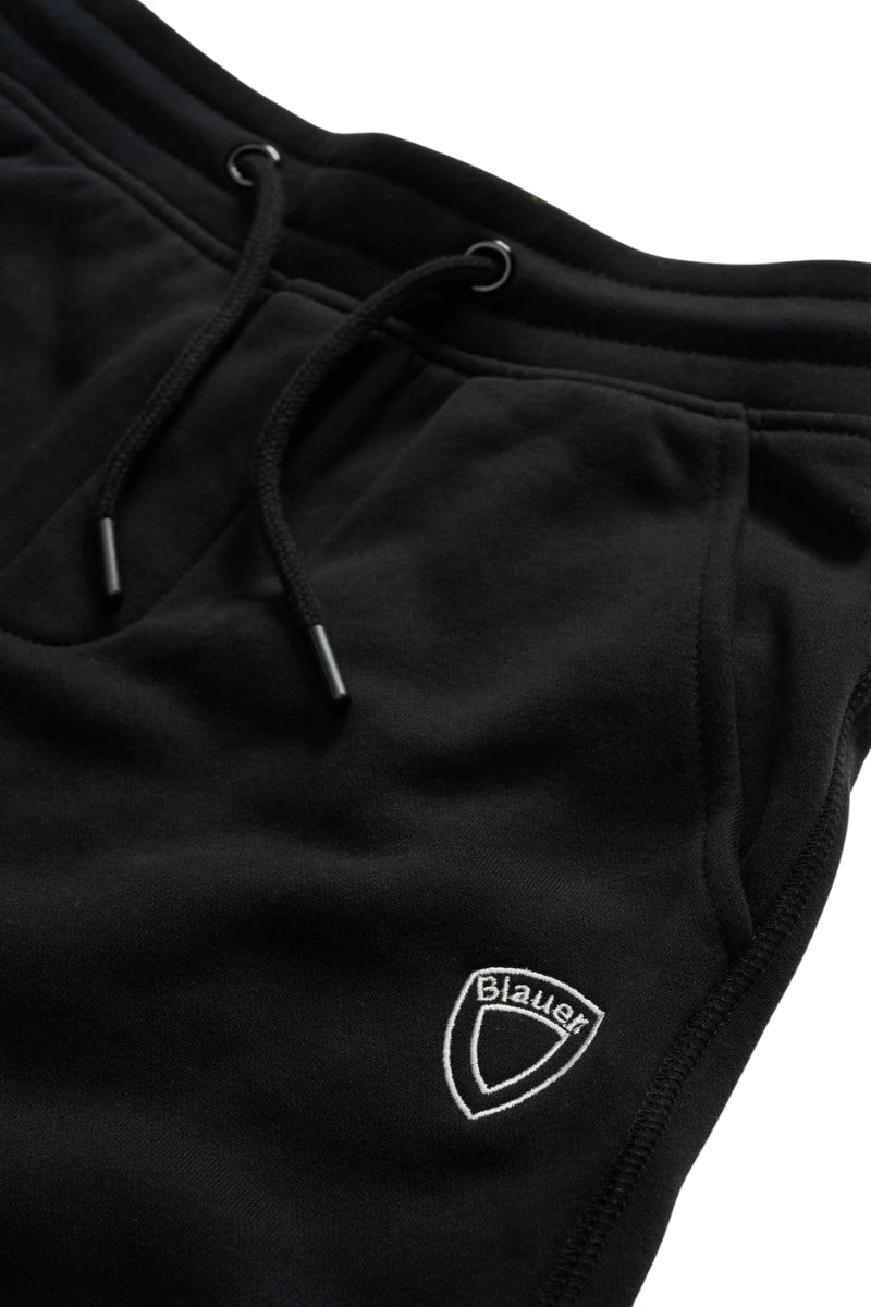 Pantaloni tuta da ragazzo con scudo logato a sinistra 25WBLKP01475
