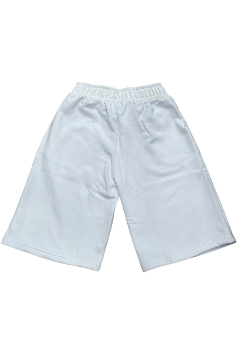 Bermuda da ragazzo con logo lettering oro sulla gamba sinistra IBSH00684