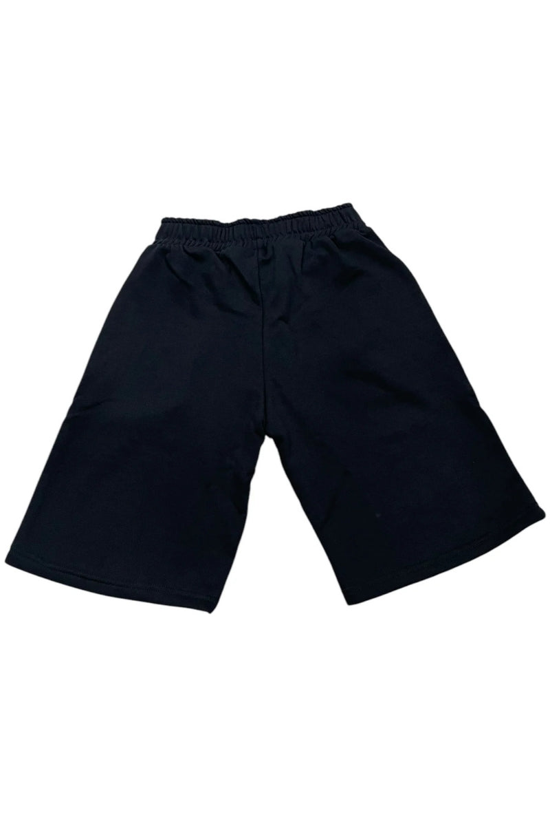 Bermuda da ragazzo con logo lettering oro sulla gamba sinistra IBSH00684