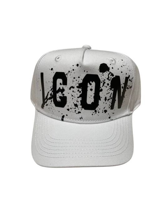 Cappello ragazzo ragazza con maxi logo e schizzi decorativi IJXAC00558