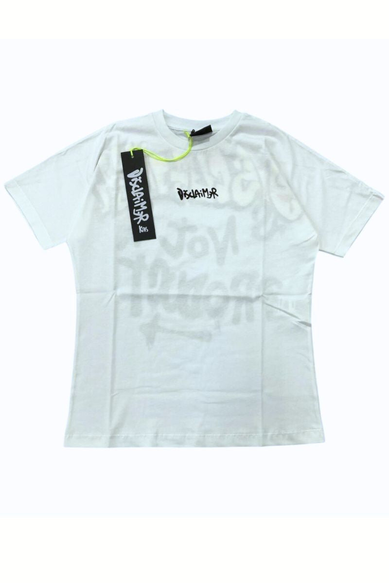 T-shirt girocollo da ragazzo in cotone con maxi stampa sul retro  25EDK58431