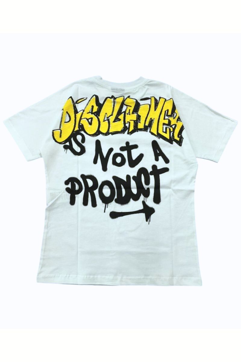T-shirt girocollo da ragazzo in cotone con maxi stampa sul retro  25EDK58431