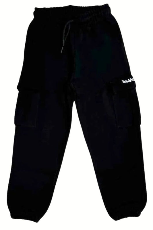 Pantaloni tuta da ragazzo cargo con logo lettering sulla patta sinistra 25EDK58403