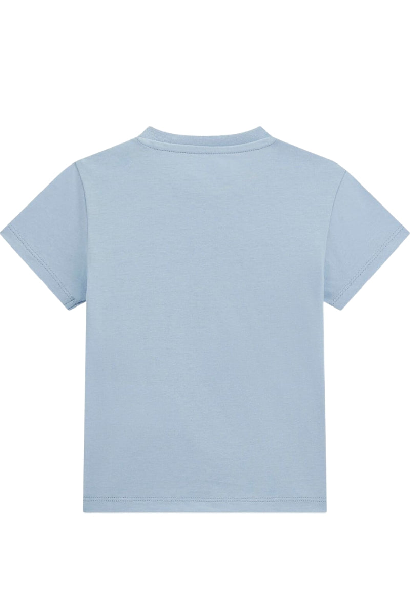 T-shirt girocollo da neonato e bambino con maxi stampa logata sul davanti N5GI00K8HM4