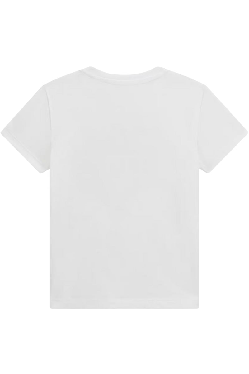 T-shirt girocollo da neonato e bambino con stampa logata frontale N5GI01K8HM4