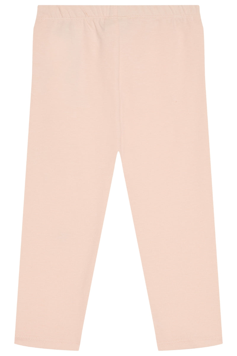 Leggins da neonata e bambina con stampa logo e farfalle a sinistra K5RB02J131