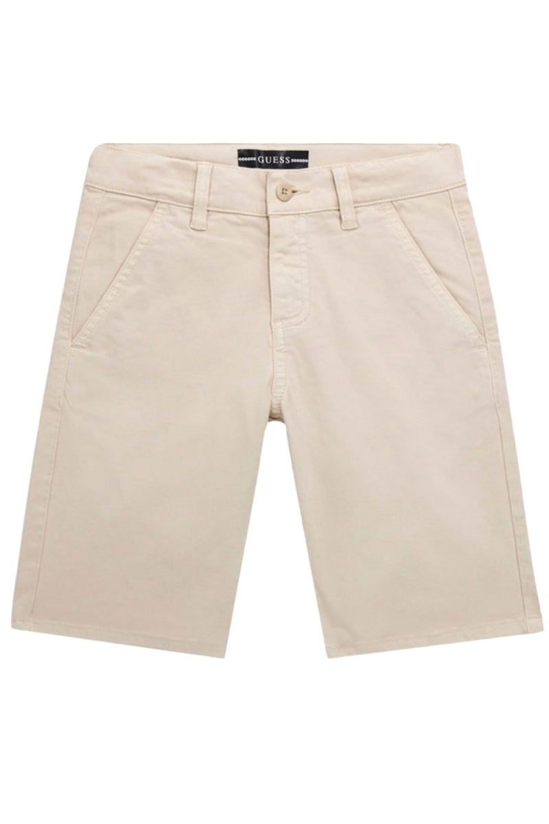 Bermuda da bambino e ragazzo modello slim con vita regolabile e tasche a filetto L4RD06WFPMA