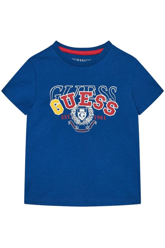 T-shirt girocollo da bambino con stampa con doppio logo N5RI00K8HM4