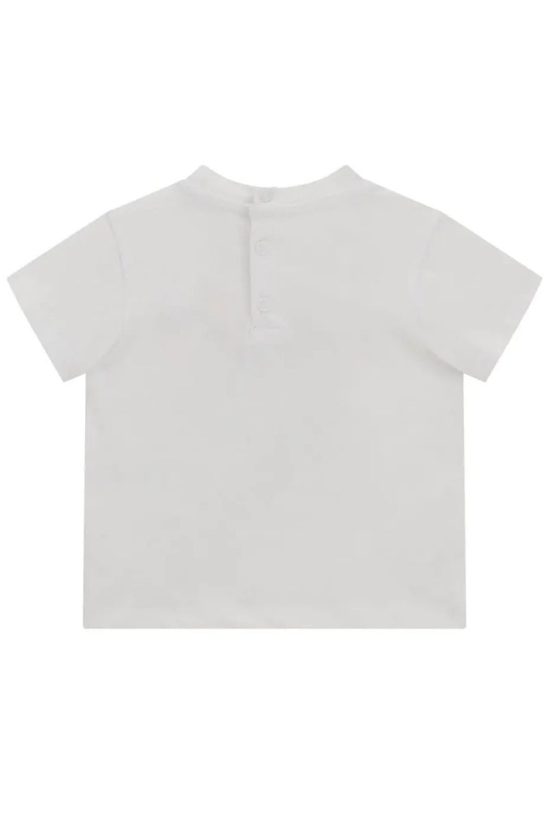 T-shirt girocollo da neonato con stampa con triangolo logato a fantasia I5GI00K8HM4
