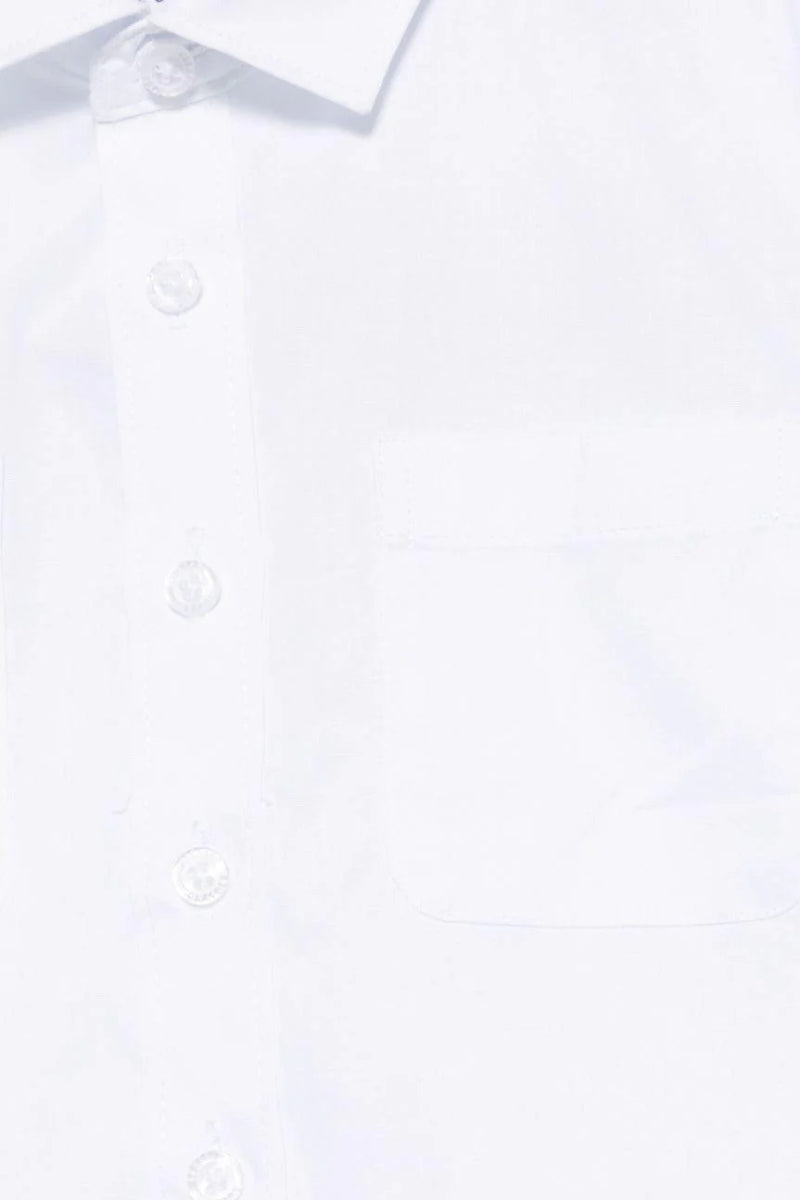 Camicia da bambino a maniche corte con maxi logo lettering sul retro TBP25050CA