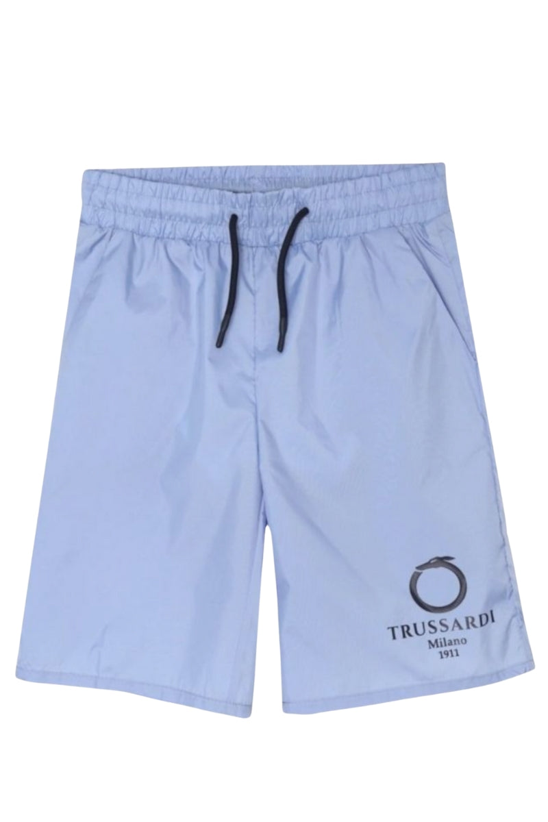 Costume da bagno da bambino modello boxer con logo lettering a sinistra TBP25001CO