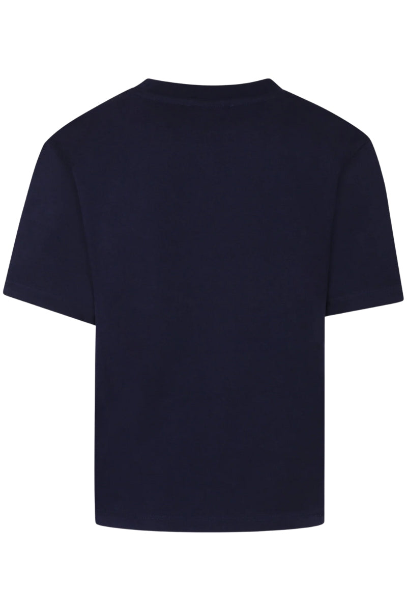 T-shirt girocollo basic da bambino con logo sul davanti TBP25025TS
