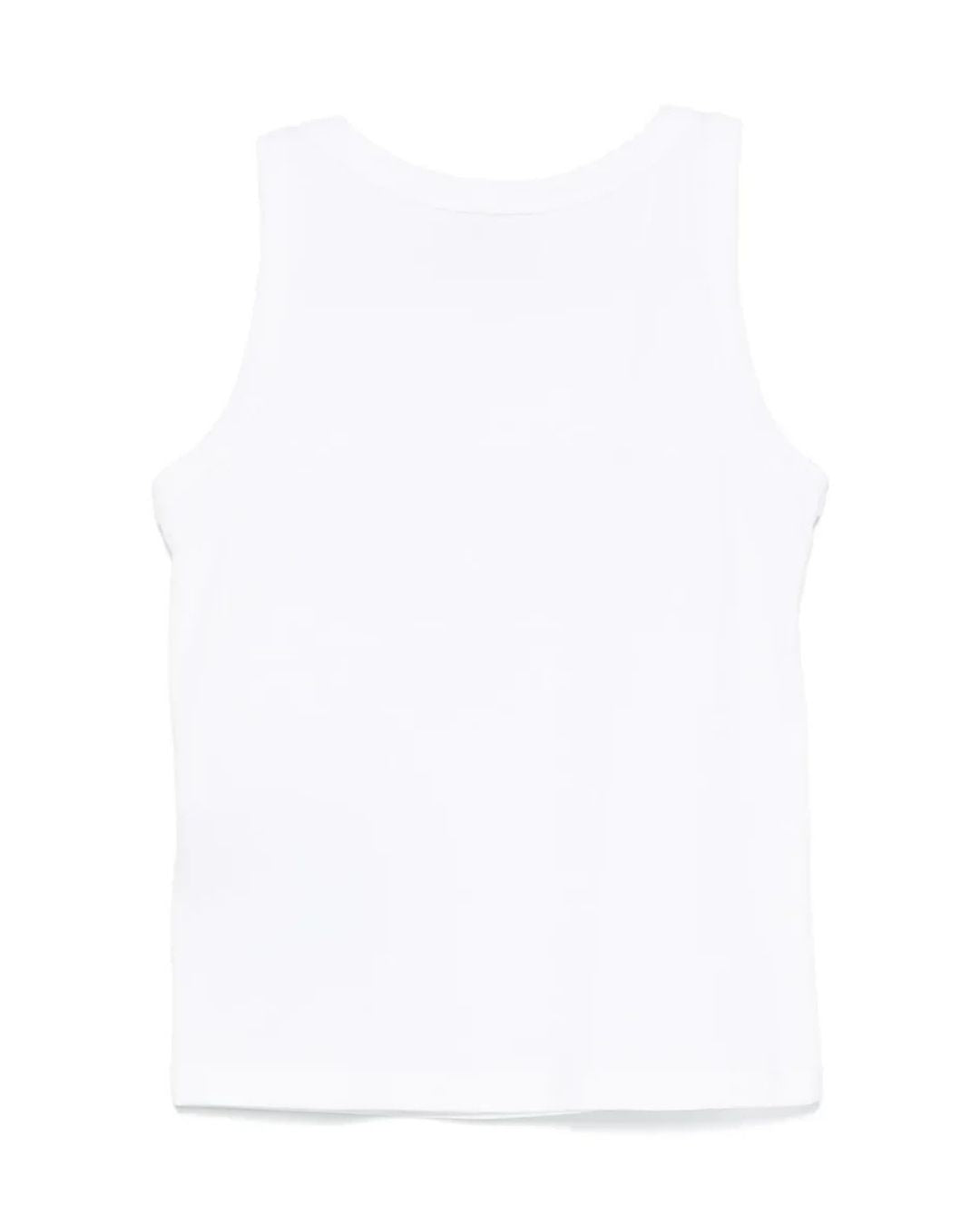 Canotta da ragazza con maxi logo RICH con strass RGP25133