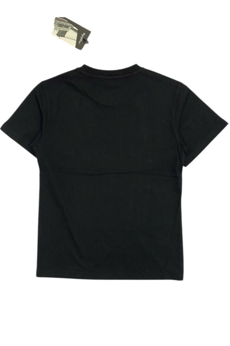 T-shirt da ragazzo con logo lettering fluo a contrasto 110TRMJS25