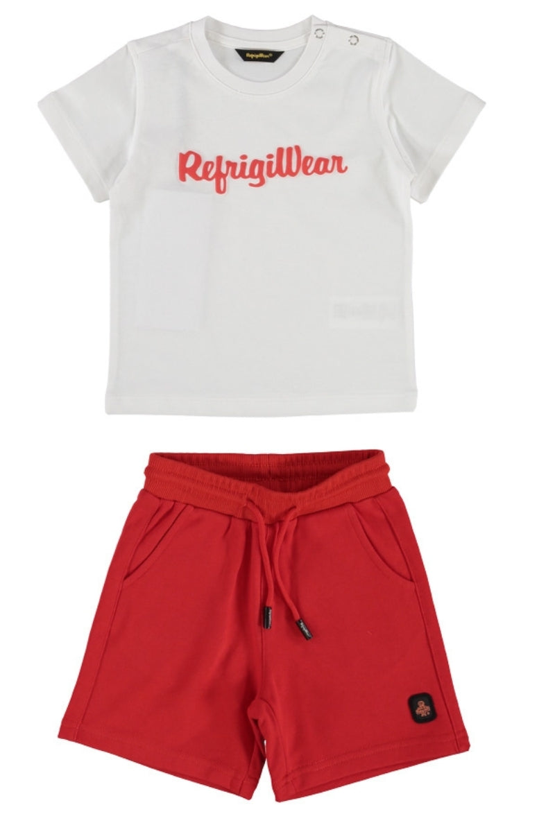 Completo da neonato due pezzi con t-shirt e bermuda 211DRMNS25