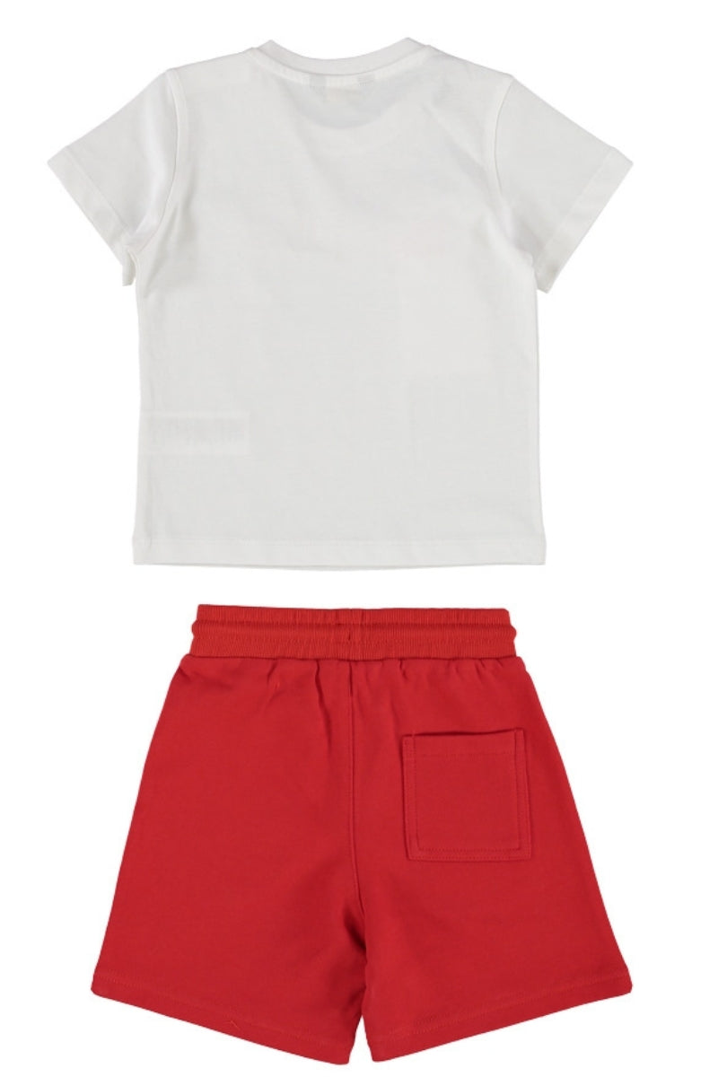 Completo da neonato due pezzi con t-shirt e bermuda 211DRMNS25