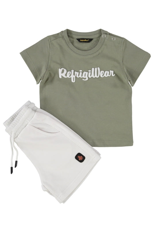 Completo da neonato due pezzi con t-shirt e bermuda 211DRMNS25