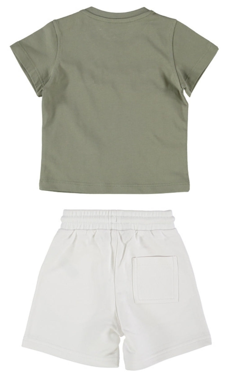 Completo da neonato due pezzi con t-shirt e bermuda 211DRMNS25