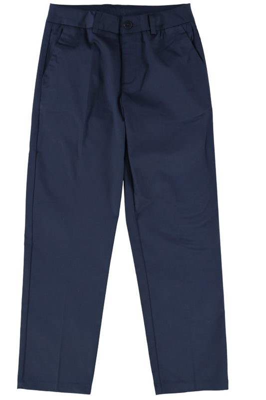 Pantaloni da ragazzo in cotone con taglio dritto con piega stirata 143PRMJS25
