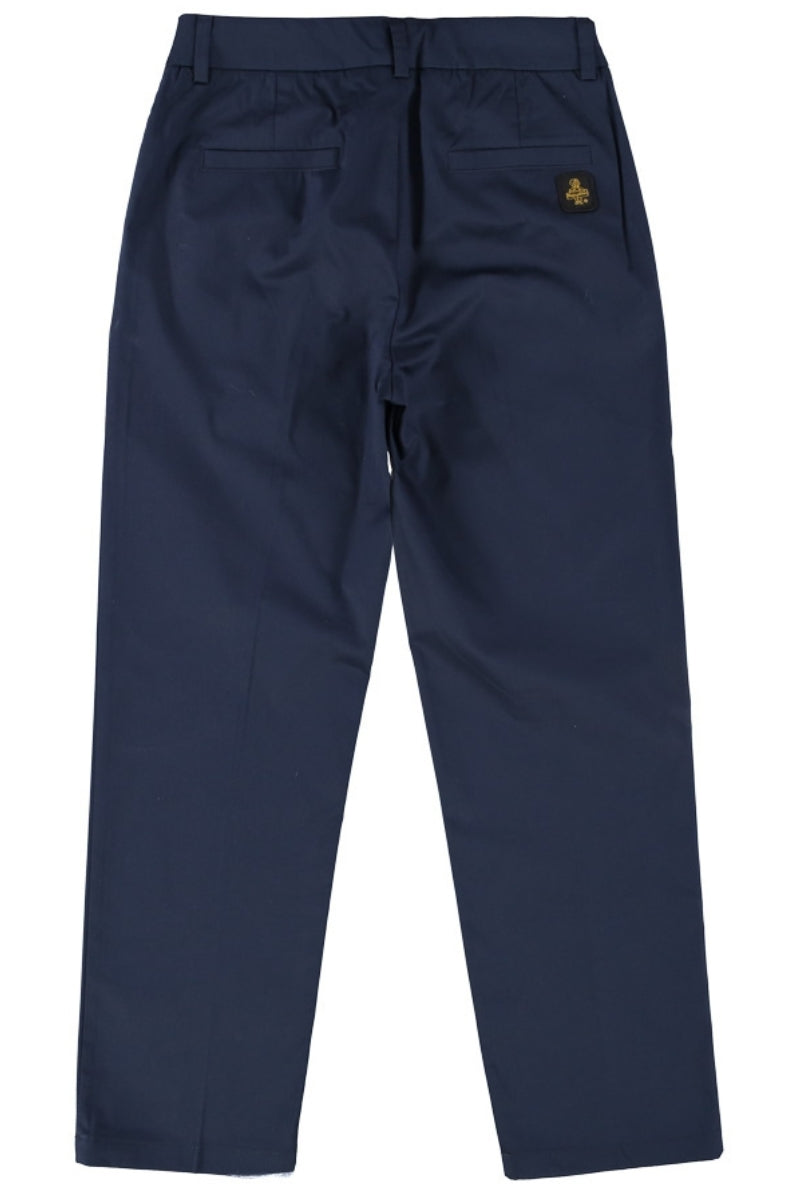Pantaloni da ragazzo in cotone con taglio dritto con piega stirata 143PRMJS25